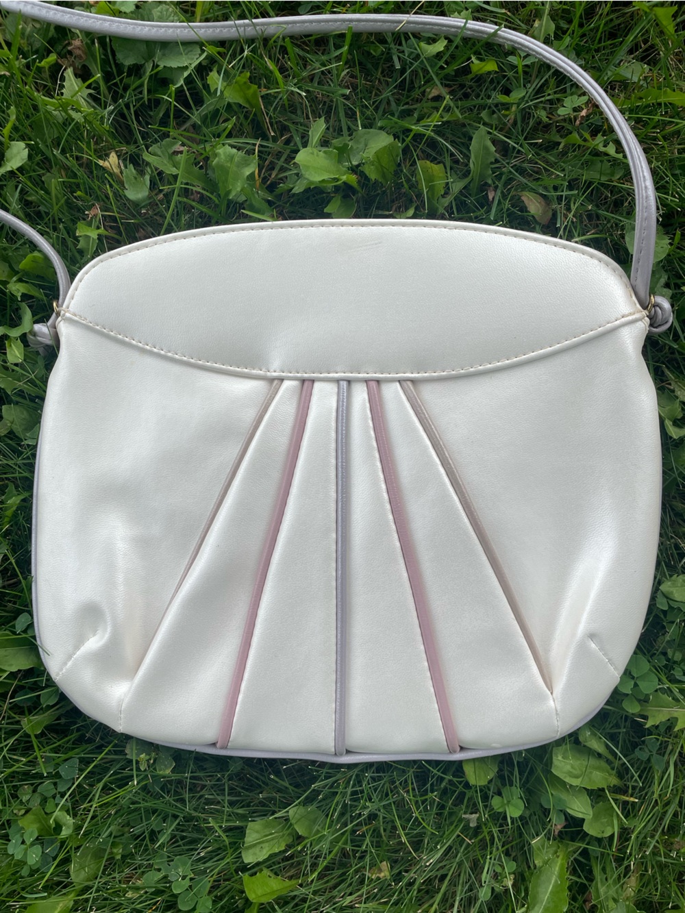 Pearl Ivory Pleated Shoulder Bag Mermaidcore